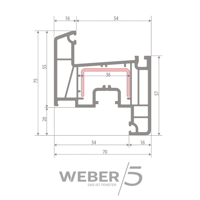 Створка оконная 5-ти камерная в Уральске