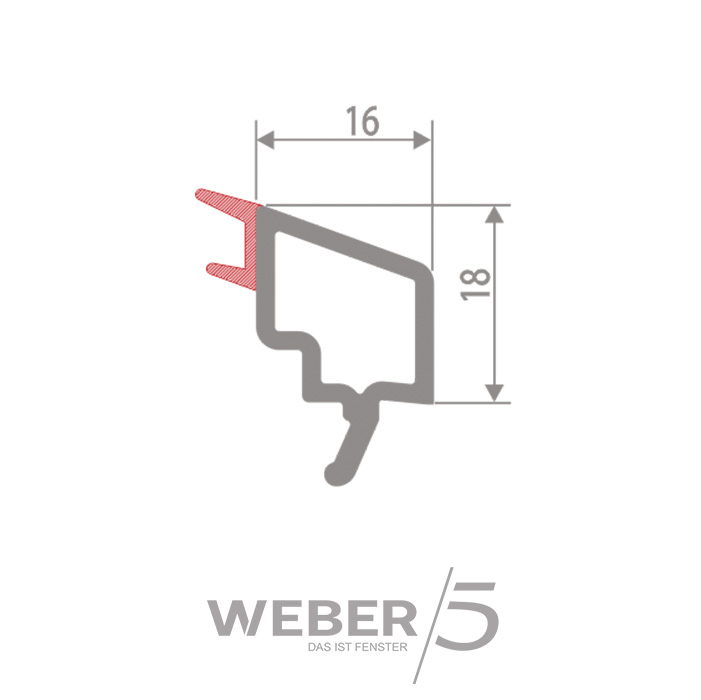 Штапик стандартный 16 мм в Уральске