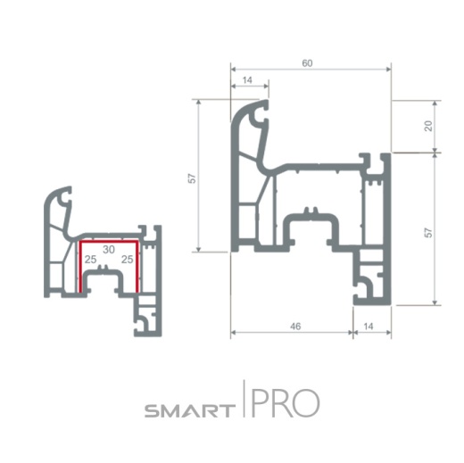 Створка оконная 4-х камерная в Уральске