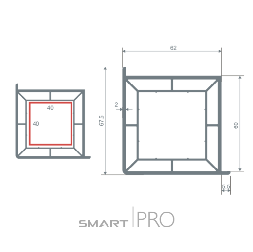 Профиль углового соединения (60) в Уральске