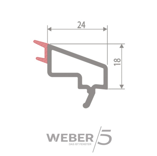 Штапик стандартный 24 мм в Уральске