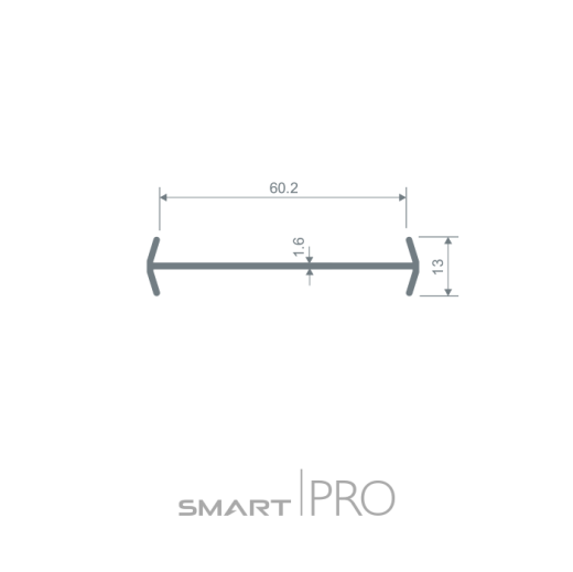 Соединительный профиль (нащельник) (60) в Уральске